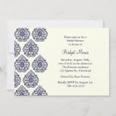  Damask Bridal Shower Invitation Kaart (Voorkant)