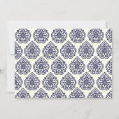  Damask Bridal Shower Invitation Kaart (Achterkant)