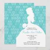 Damask Bride - Vrijgezellenfeest Invitation Kaart (Voorkant / Achterkant)