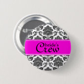 Damask Bride's Crew Button (Voorkant /achterkant)