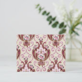 Damask Briefkaart (Staand voorkant)