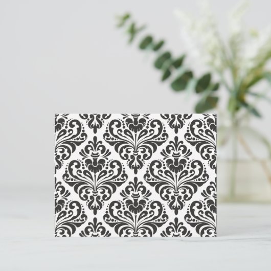 Damask Briefkaart (Staand voorkant)