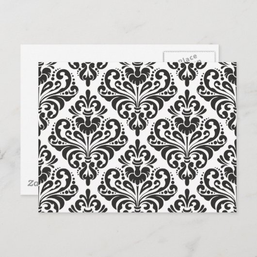 Damask Briefkaart (Voorkant / Achterkant)