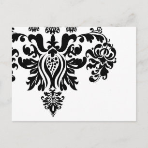 Damask-Briefkaart Briefkaart