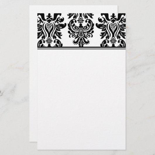 Damask Briefpapier (Voorkant / Achterkant)