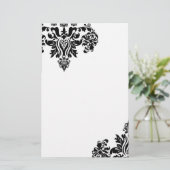 Damask briefpapier (Staand voorkant)