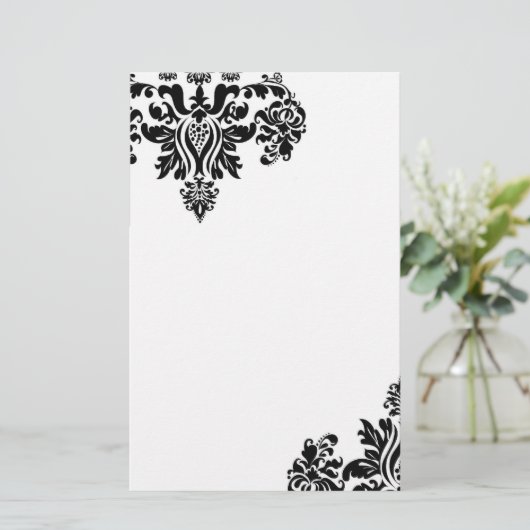 Damask briefpapier (Staand voorkant)