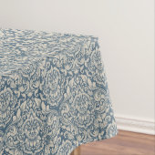 Damask Brocade Flourish op Blue Tafelkleed (Voorbeeld)