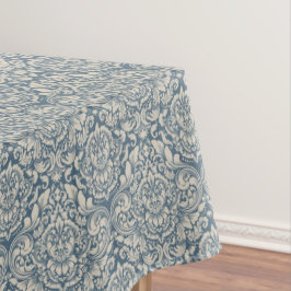  Damask Brocade Flourish op Blue Tafelkleed