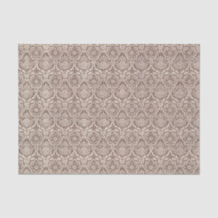 Damask Brown Pattern Tissuepapier