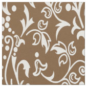Damask Brown Stof (Close Up)