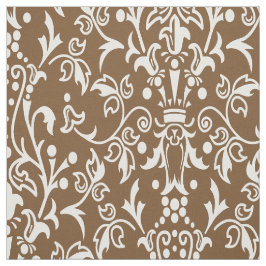 Damask Brown Stof