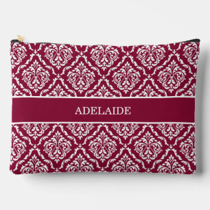 Damask Bruid Stam Bruidsfeest Cranberry Rood Etui