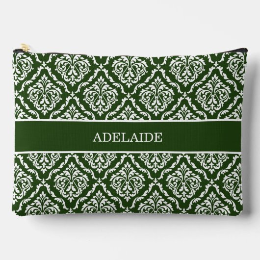 Damask Bruid Stam Bruidsfeest Hunter Groen Etui (Voorkant)