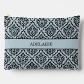 Damask Bruid Stam Bruidsfeest Stofblauw Etui (Voorkant)