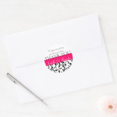Damask bruiloft gunst Stickers dank u bericht (Envelop)