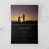 Damask bruiloft uitnodiging rood en zwart (Binnen)