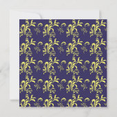damask bruiloft uitnodiging van ouders (Achterkant)