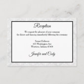 Damask bruiloft uitnodigingsbijlage Kaart (Voorkant)