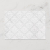 Damask bruiloft uitnodigingsbijlage Kaart (Achterkant)