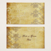 DAMASK BRUILOFTUITNODIGINGEN VISITEKAARTJES (Voorkant /achterkant)