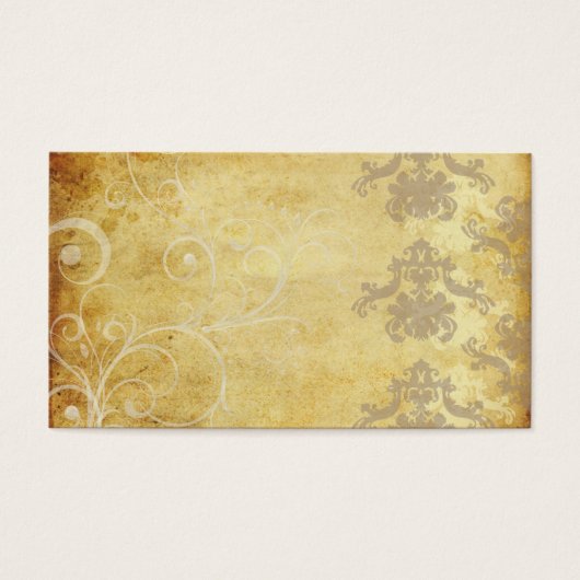 DAMASK BRUILOFTUITNODIGINGEN VISITEKAARTJES (Voorkant)