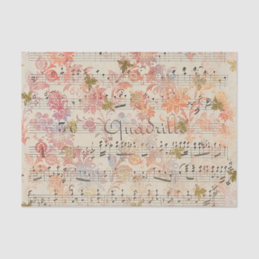 Damask Bumblebee Tissuepapier (Voorkant)