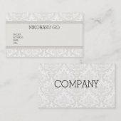 DAMASK BUSINESSCARD VISITEKAARTJE (Voorkant / Achterkant)