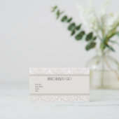 DAMASK BUSINESSCARD VISITEKAARTJE (Staand voorkant)