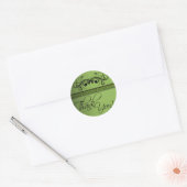 Damask Butterfly Dank u Sticker (Envelop)