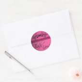 Damask Butterfly Dank u Sticker (Envelop)