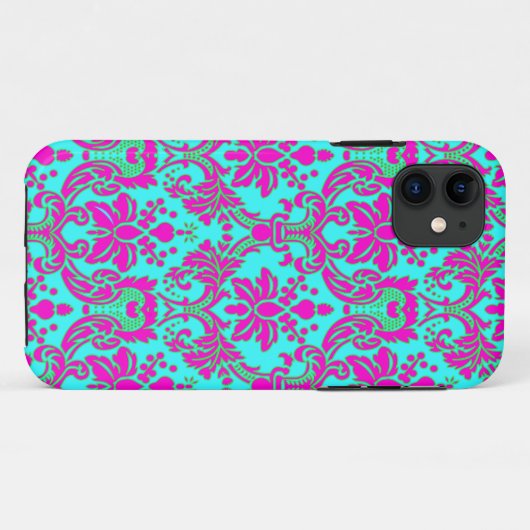 Damask Case-Mate iPhone Case (Achterkant (horizontaal))