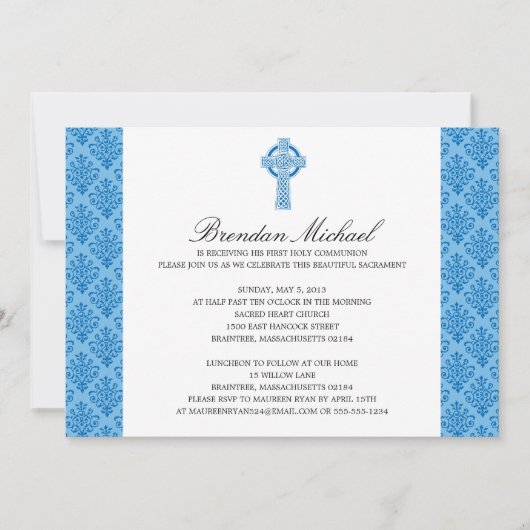 Damask Celtic Cross First Community Kaart (Voorkant)