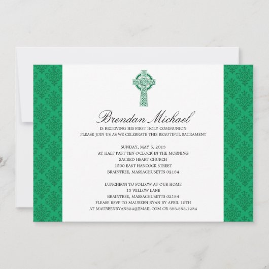 Damask Celtic Cross First Community Kaart (Voorkant)