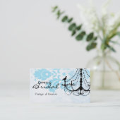 Damask Chandelier Visitekaartje (Staand voorkant)