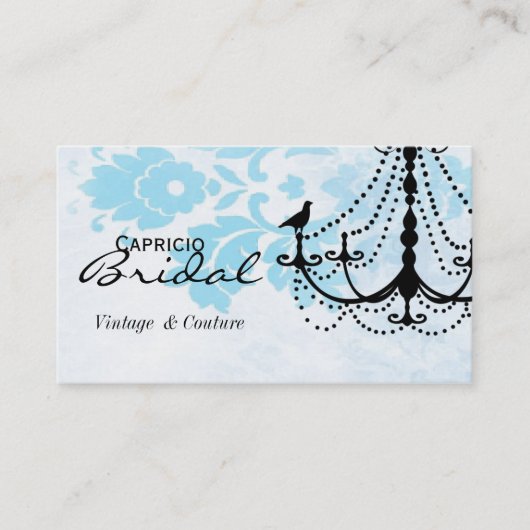 Damask Chandelier Visitekaartje (Voorkant)