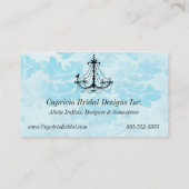 Damask Chandelier Visitekaartje-Aqua 2 Visitekaartje (Achterkant)