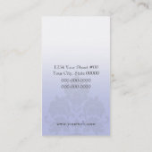 Damask Chandelier Visitekaartje (blauw) (Achterkant)