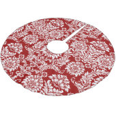 Damask Christmas Kerstboom Rok (Gekanteld)