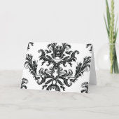 Damask Classic bedankkaart (Achterkant)