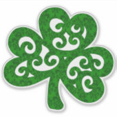 Damask Clover Sticker (Voorkant)