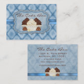 Damask Cupcake Chubby Visitekaartje (Voorkant / Achterkant)