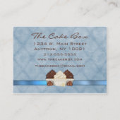 Damask Cupcake Chubby Visitekaartje (Achterkant)