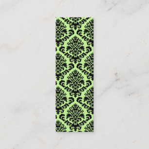 Damask Cut Velvet, achtergrondkleur Mini Visitekaartje