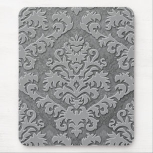 Damask Cut Velvet, Double Damask Monotone Muismat