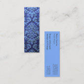 Damask Cut Velvet, gegaufreerde bladeren Mini Visitekaartje (Voorkant / Achterkant)