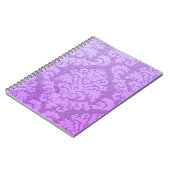 Damask Cut Velvet, ingegraveerd Satin Notitieboek (Linkerzijde)