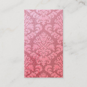 Damask Cut Velvet, ingegraveerd Satin Visitekaartje