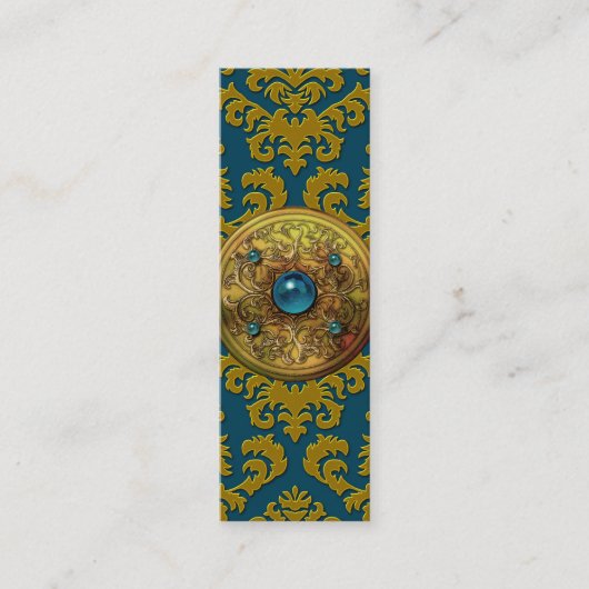 Damask Cut Velvet, Medallion Mini Visitekaartje (Voorkant)