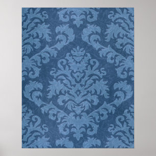 Damask Cut Velvet Poster